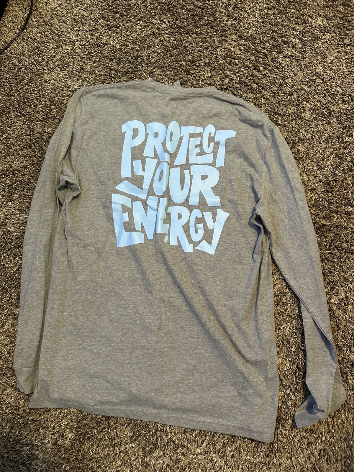 Other Protect Your Energy Long Sleeve Gray T Shirt Size Large Size US L / EU 52-54 / 3 - 4 Thumbnail