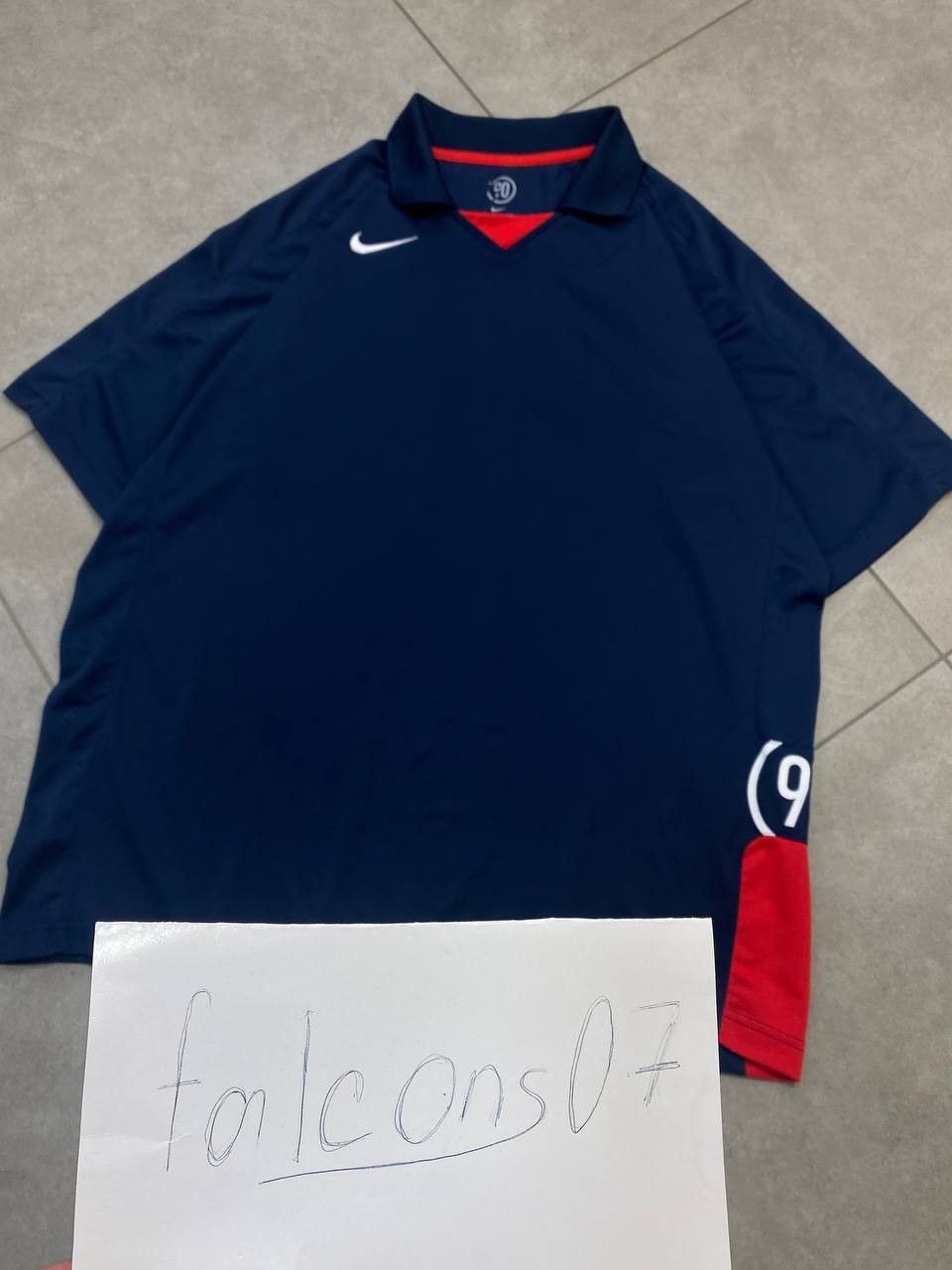 Nike Vintage Nike Total 90 Collared Small Logo Jersey T-Shirt Size US XL / EU 56 / 4 - 2 Thumbnail