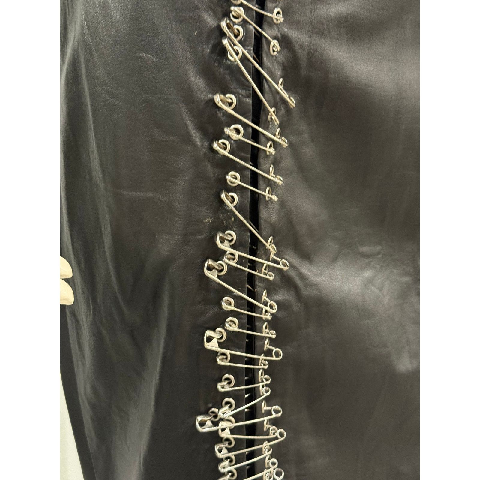 Balmain S/S2011 Balmain by Christopher Decarnin safety pin skirt Size 30" / US 8 / IT 44 - 4 Thumbnail