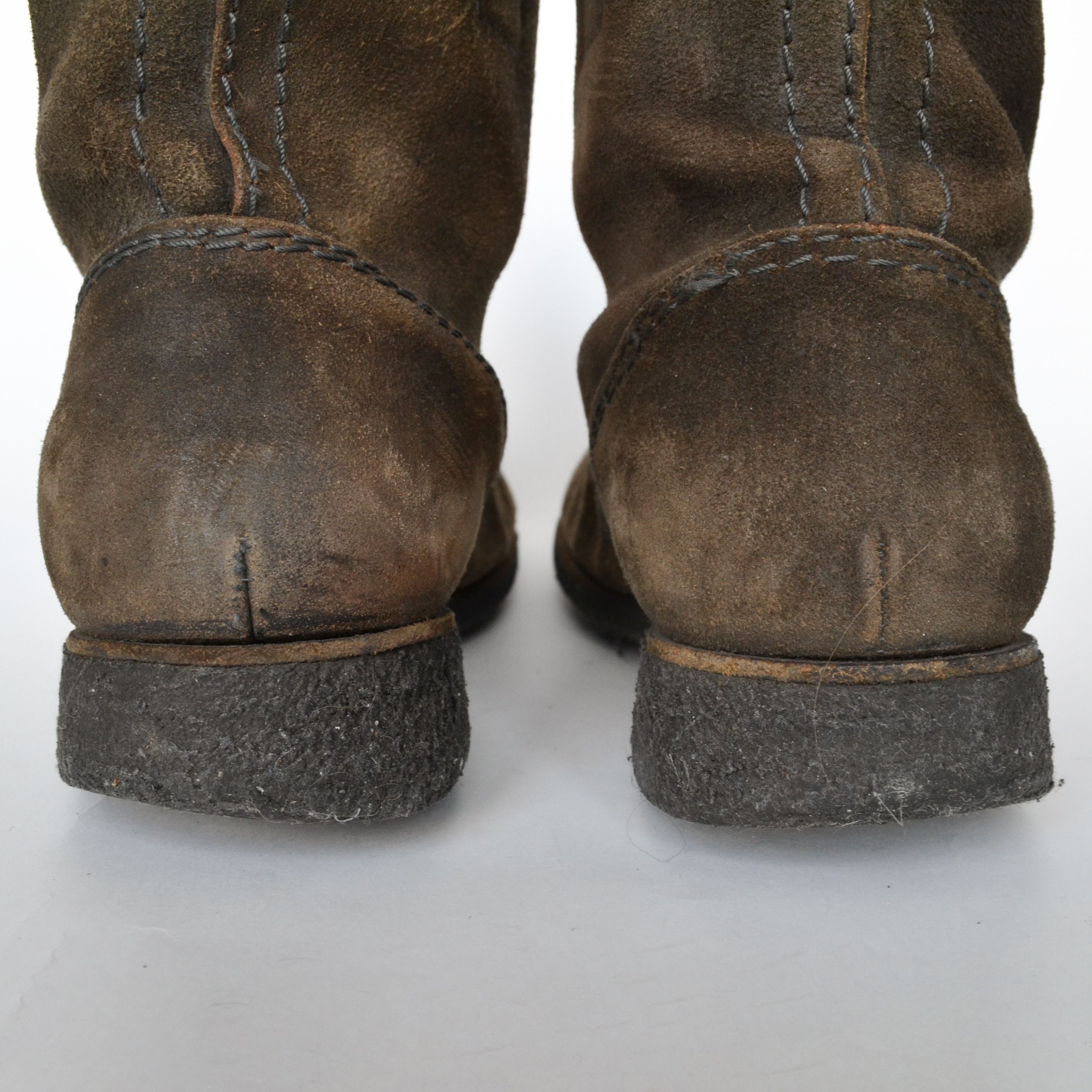 Rick Owens RICK OWENS Boots Suede Brown Shoes Leather Creeper Vintag Size US 7 / EU 40 - 8 Thumbnail