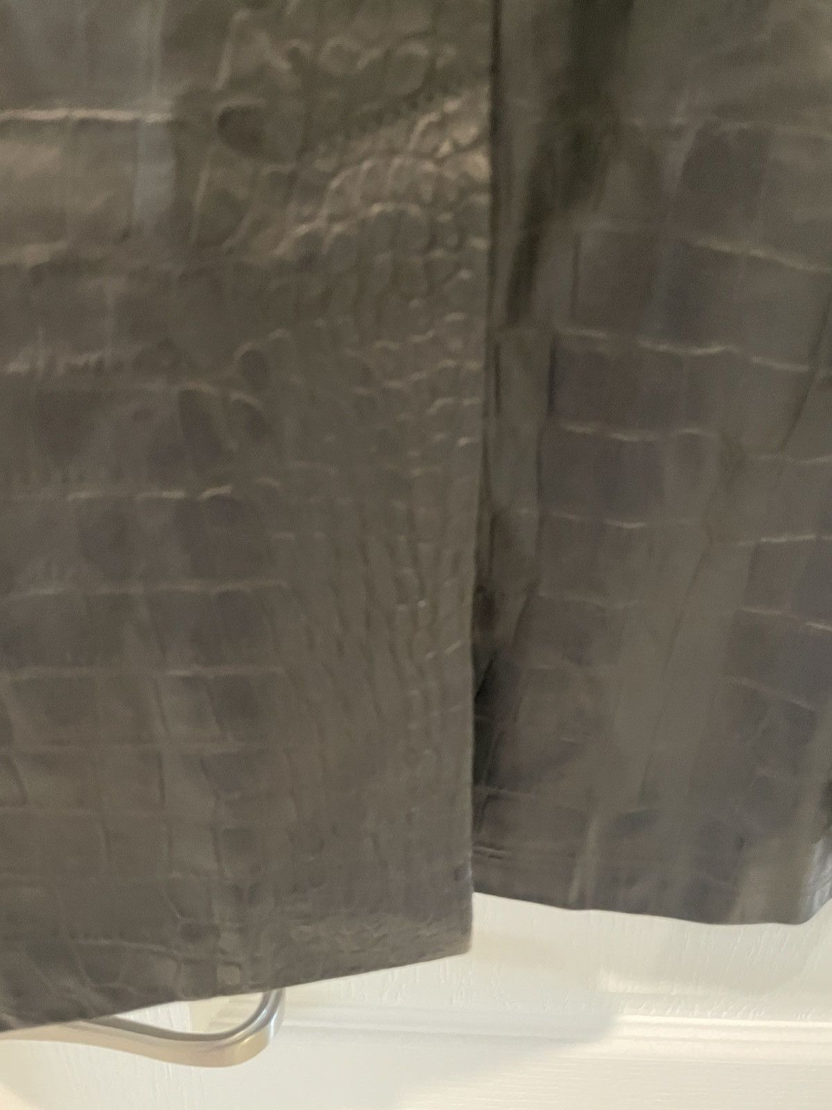 Sunflower Sunflower Croc Embossed Leather Blazer Size US L / EU 52-54 / 3 - 13 Thumbnail