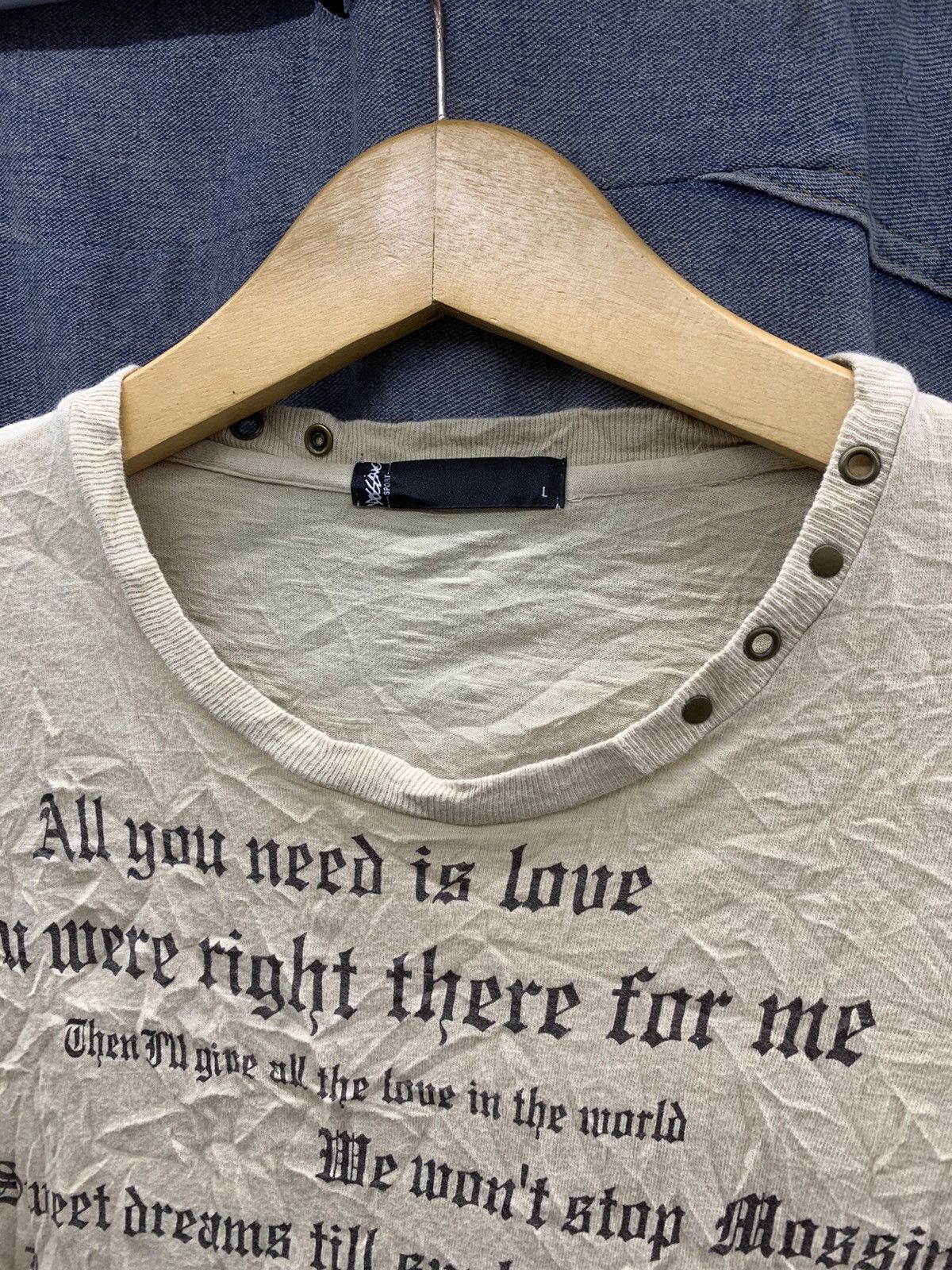 Hysteric Glamour × If Six Was Nine × Japanese Brand ALL YOU NEED IS LOVE japanesebrand Size US M / EU 48-50 / 2 - 5 Thumbnail