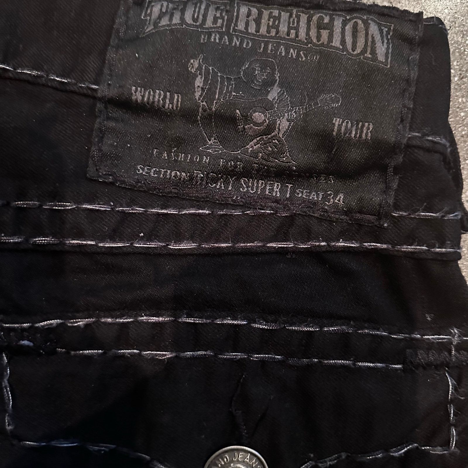 True Religion True Religion super t stitching ricky straight fit jeans Size US 29 - 5 Thumbnail