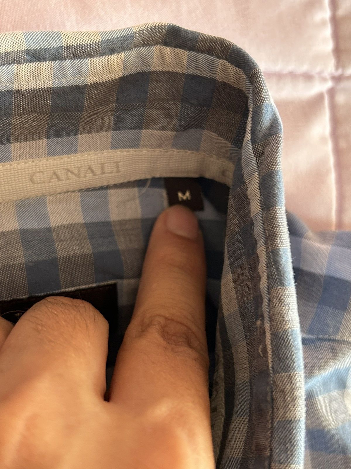 Canali Canali Men’s M Check Casual Shirt Made in Italy Unworn Size US M / EU 48-50 / 2 - 12 Thumbnail