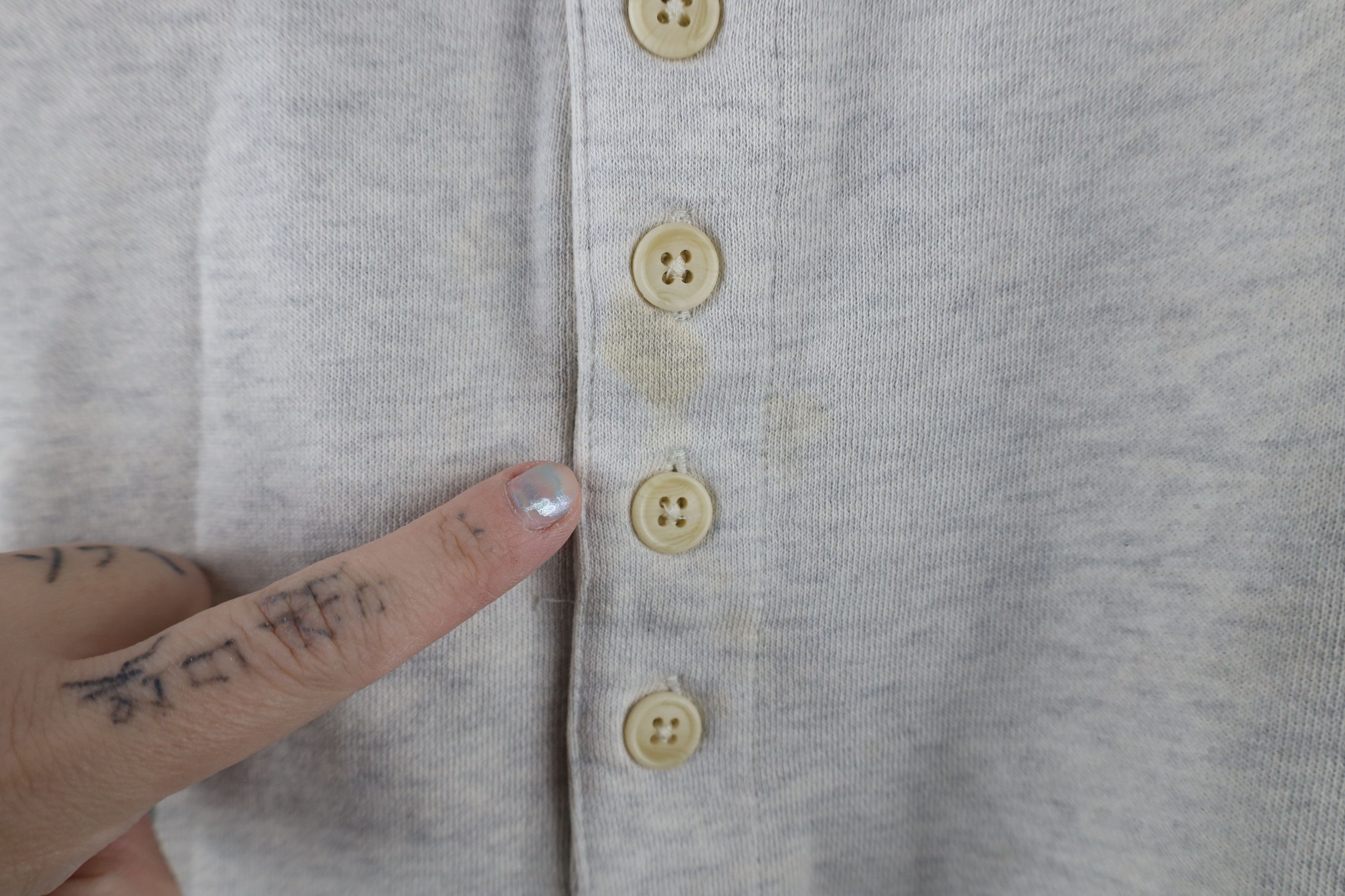 Abercrombie & Fitch Vintage 90s Abercrombie & Fitch Blank Henley Sweatshirt Gray Size US M / EU 48-50 / 2 - 4 Thumbnail