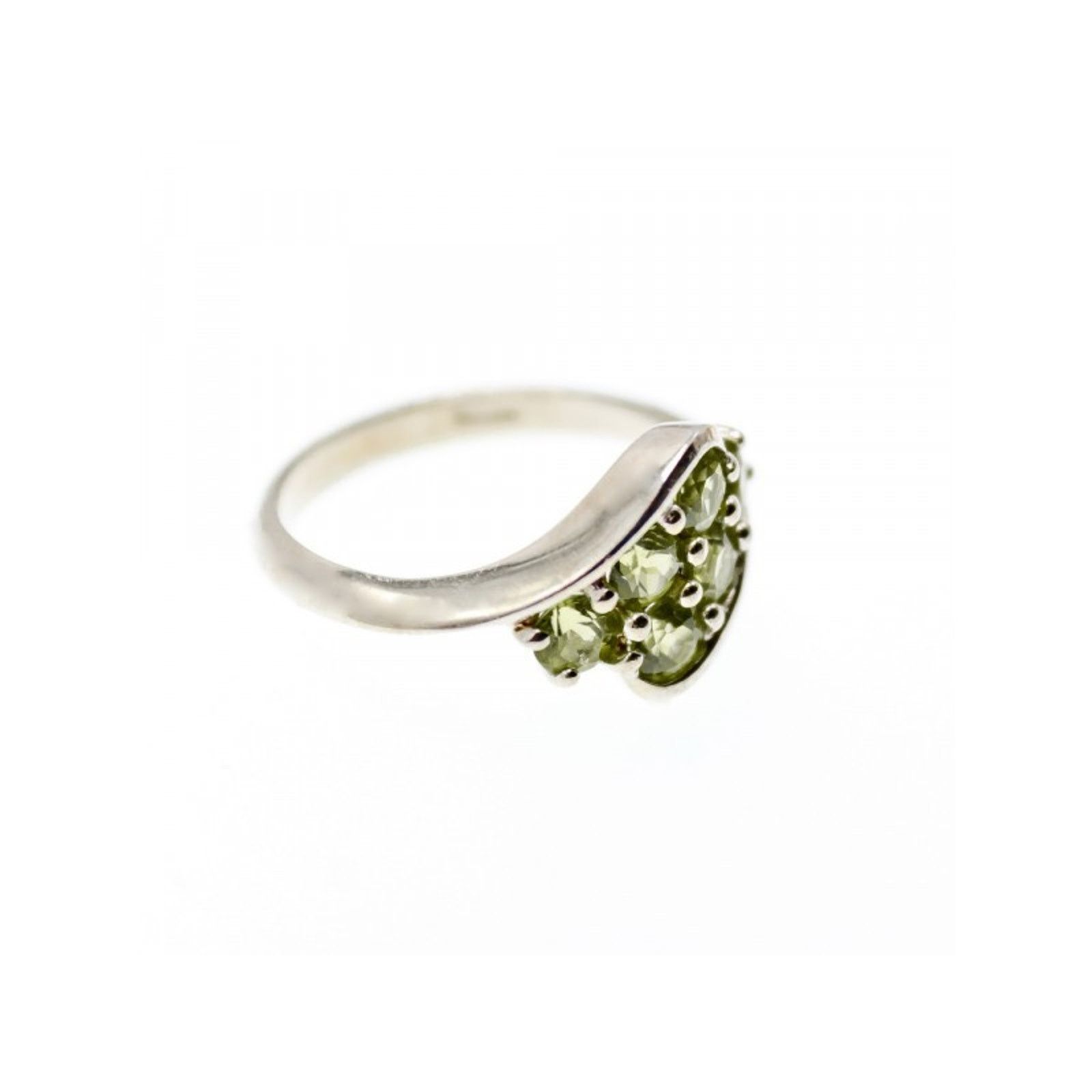 Jewelry 925 STERLING SILVER PERIDOT RING SIZE 9.5 Size ONE SIZE - 3 Thumbnail