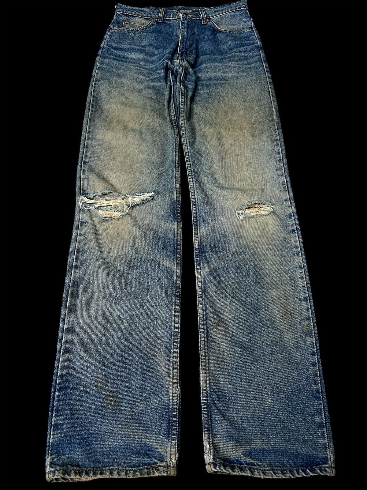 Levi's Vintage Levis 210 Orange Tag Mud Wash Distressed Jeans Size US 28 / EU 44 - 1 Thumbnail