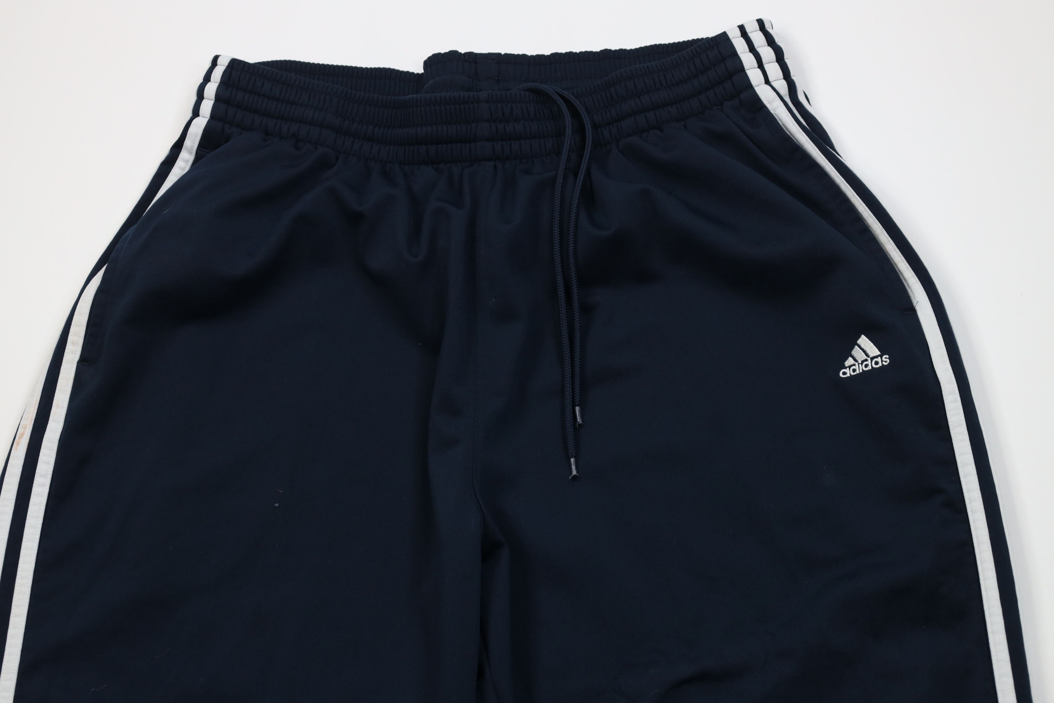 Adidas Vintage Y2K Adidas Wide Leg Sweatpants Pants Navy Blue Size US 38 / EU 54 - 2 Thumbnail