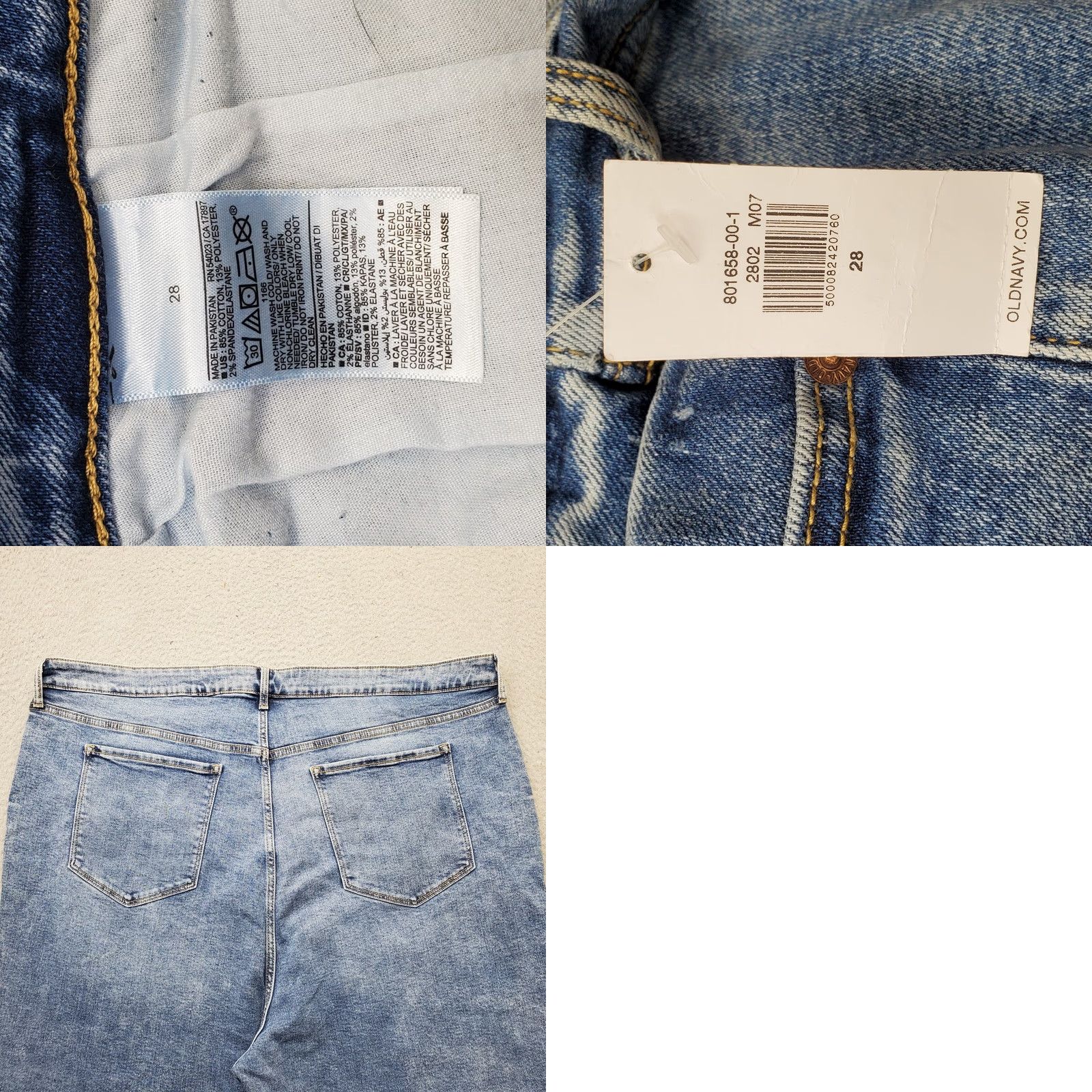 Old Navy Old Navy Jeans Womens 28 Blue Denim Flare High Rise 5-Pocket Stretch Pocket 26.25 Inseam 43" Outseam NWT"} Size 28" / US 6 / IT 42 - 8 Thumbnail