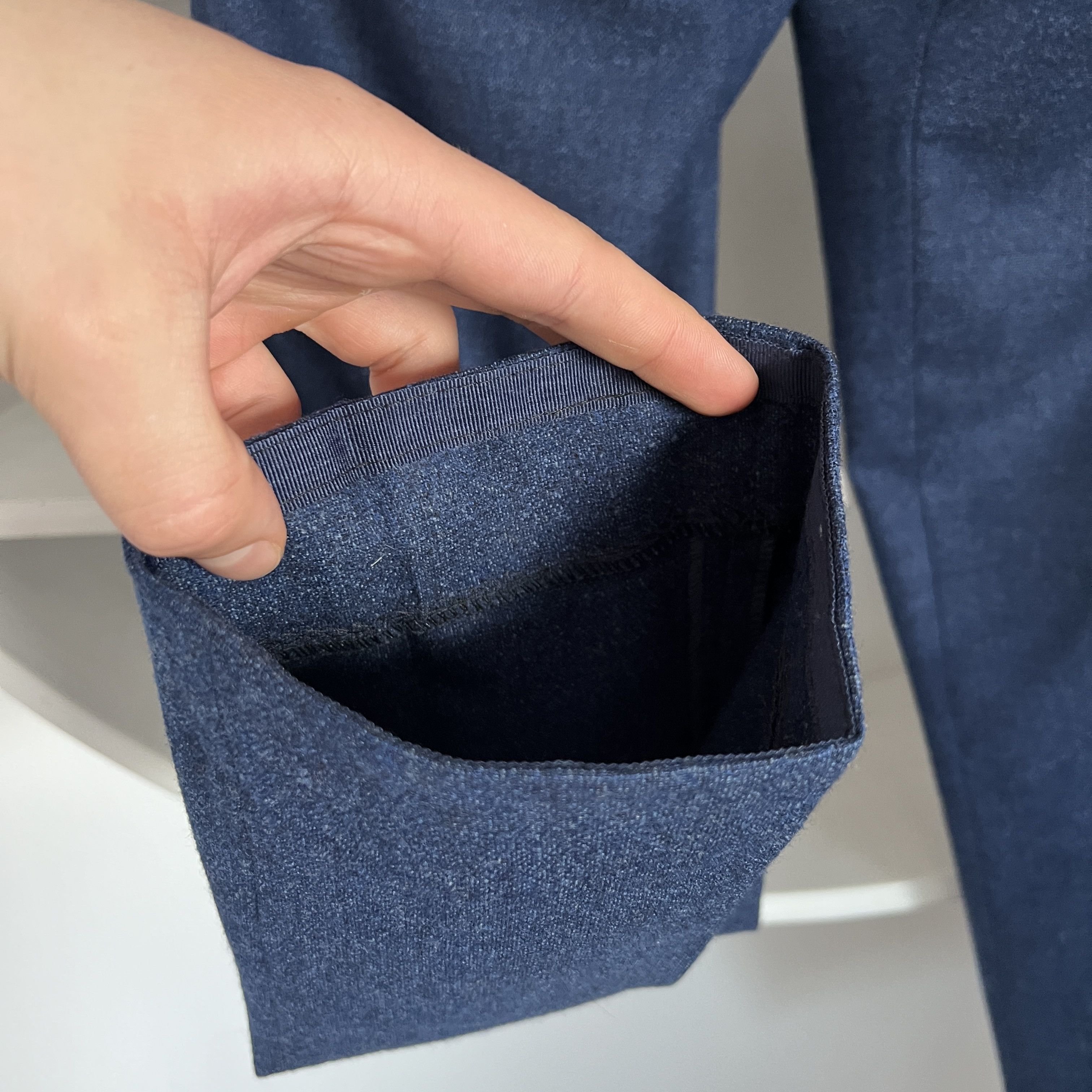 Suitsupply Men's SUITSUPPLY BRESCIA Wool Blue Suit Casual Pants Size 46 Size 46R - 10 Thumbnail