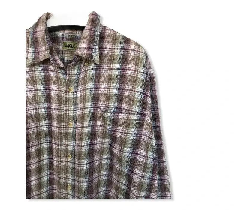 Japanese Brand Japanese Brand Uniqlo Plaid Tartan Flannel Shirt 👕 Size US L / EU 52-54 / 3 - 2 Thumbnail