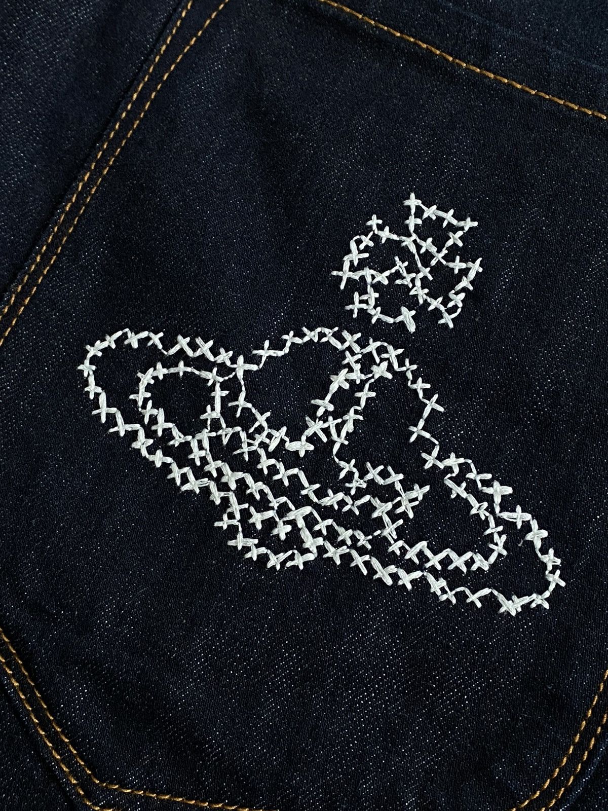 Designer × Vivienne Westwood Rare💙Vivienne Westwood Aglomania Big Logo Denim Pants Size US 32 / EU 48 - 10 Thumbnail