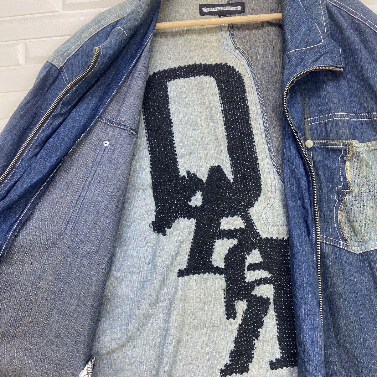 Japanese Brand Japanese Brand Quadro Scream Patchwork Denim Jacket Size US L / EU 52-54 / 3 - 15 Thumbnail