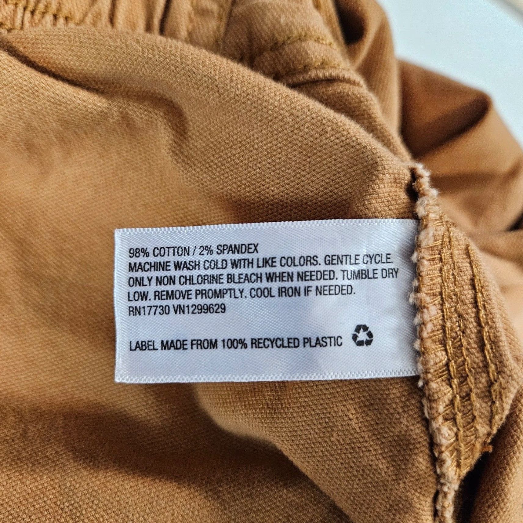 Vintage Knox Rose Womens Pants Large Solid Brown High Rise Cotton Blend Size 36" / US 14 / IT 50 - 6 Thumbnail