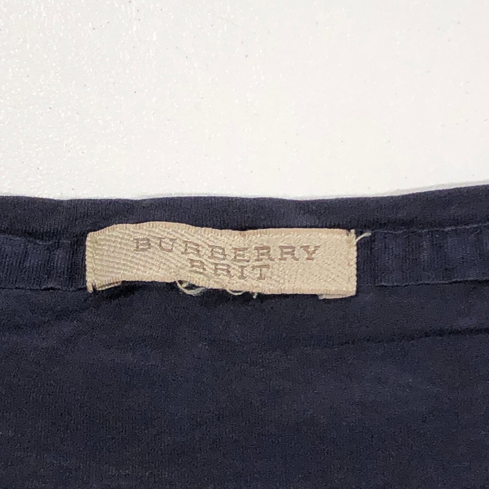 Burberry Burberry Brit Crew Neck Short Sleeve Navy Pocket Tee Large Size US L / EU 52-54 / 3 - 3 Thumbnail