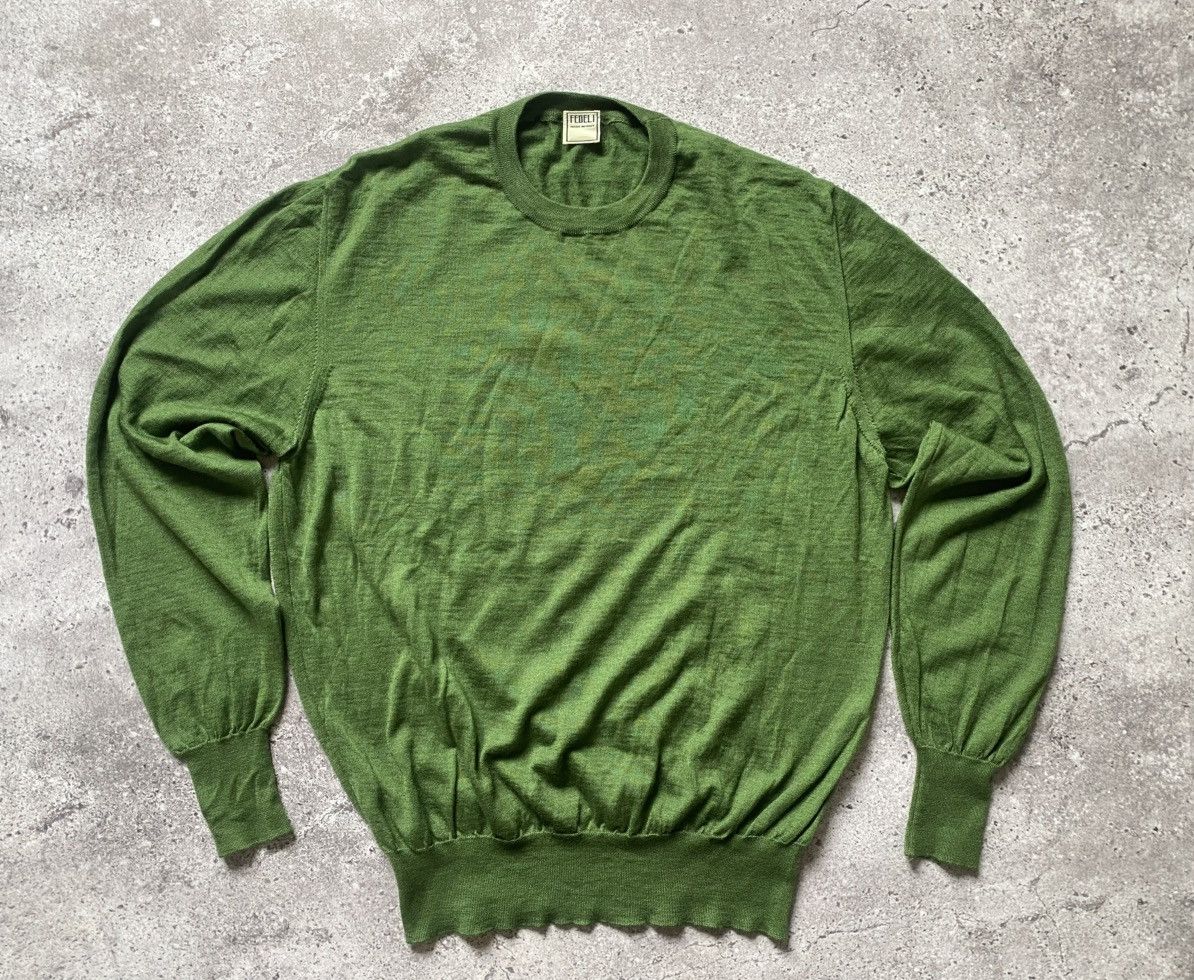 Fedeli Fedeli cashmere silk men sweater made in Italy size S (46) Size US S / EU 44-46 / 1 - 2 Thumbnail