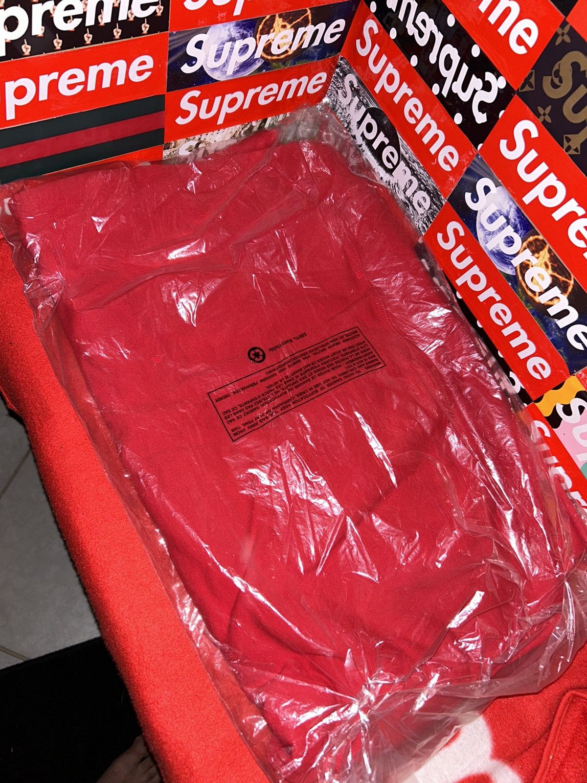 Supreme × Timberland Supreme Timberland Crewneck Red SS20 Medium NEW WITH TAGS Size US M / EU 48-50 / 2 - 4 Thumbnail