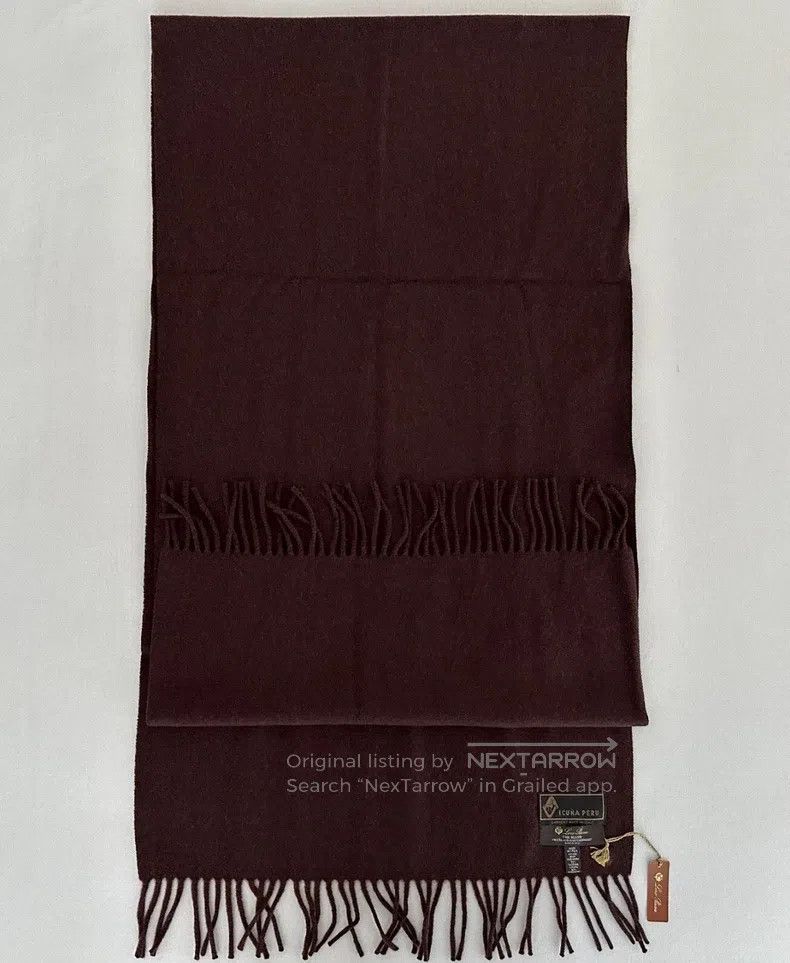 Loro Piana LORO PIANA size 47*175cm Vicuña Camelid Wool Scarf Size ONE SIZE - 3 Thumbnail