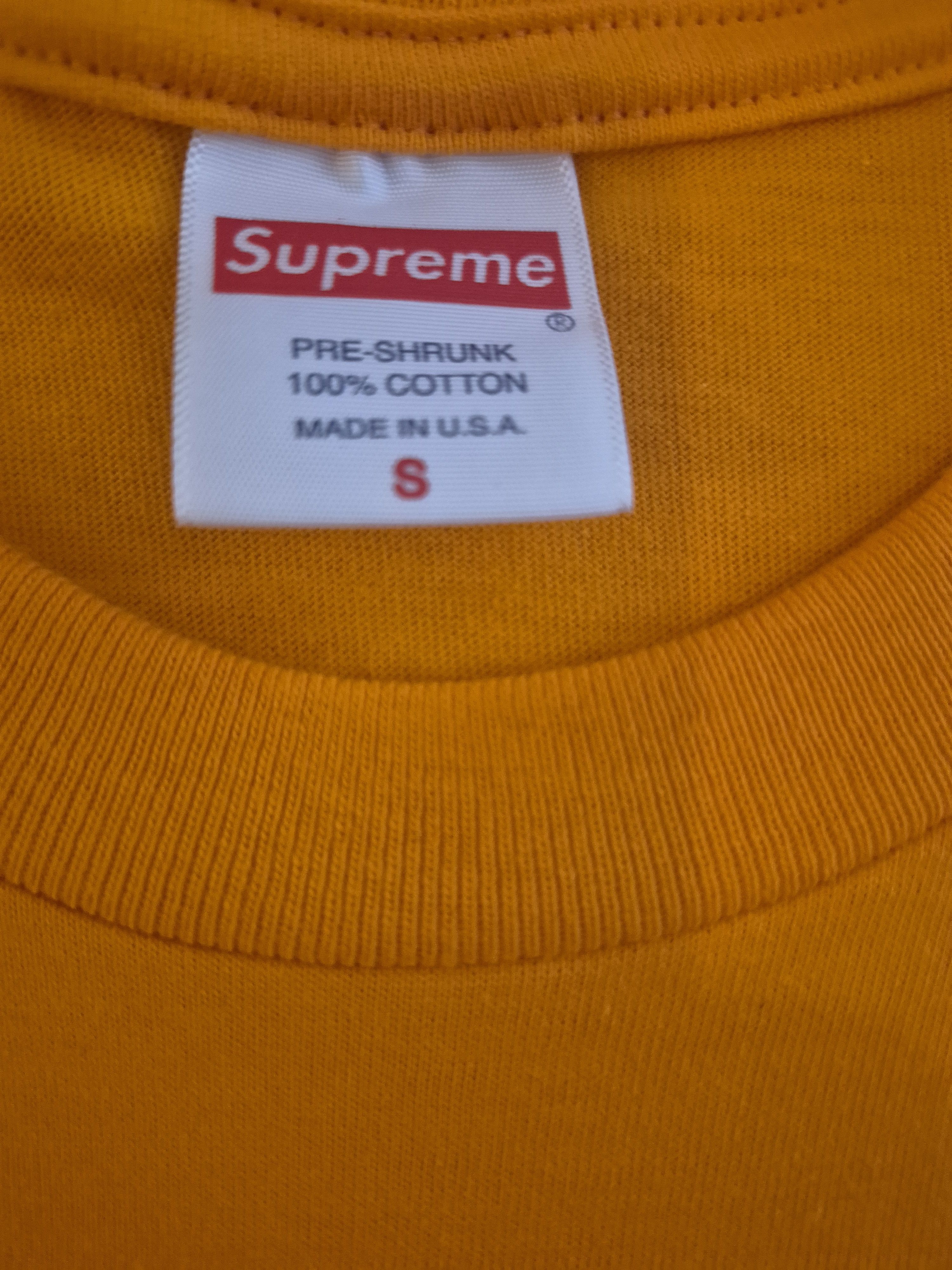 Supreme SUPREME WEATHER TEE ORANGE Size Small Size US S / EU 44-46 / 1 - 3 Thumbnail