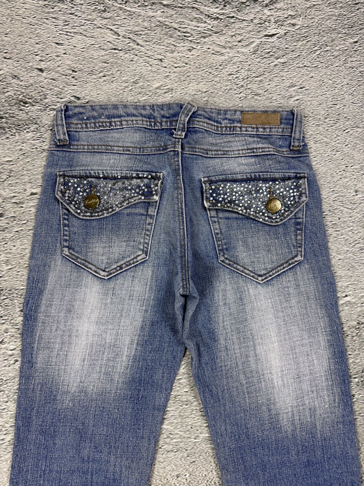 Southpole Southpole flared jeans denim pants Y2K rhinestones Size 26" / US 2 / IT 38 - 2 Thumbnail