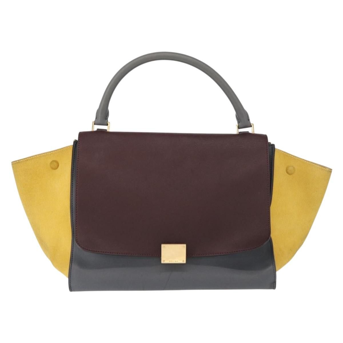 Celine Celine Tricolor Trapeze Bag Leather Size ONE SIZE - 1 Thumbnail