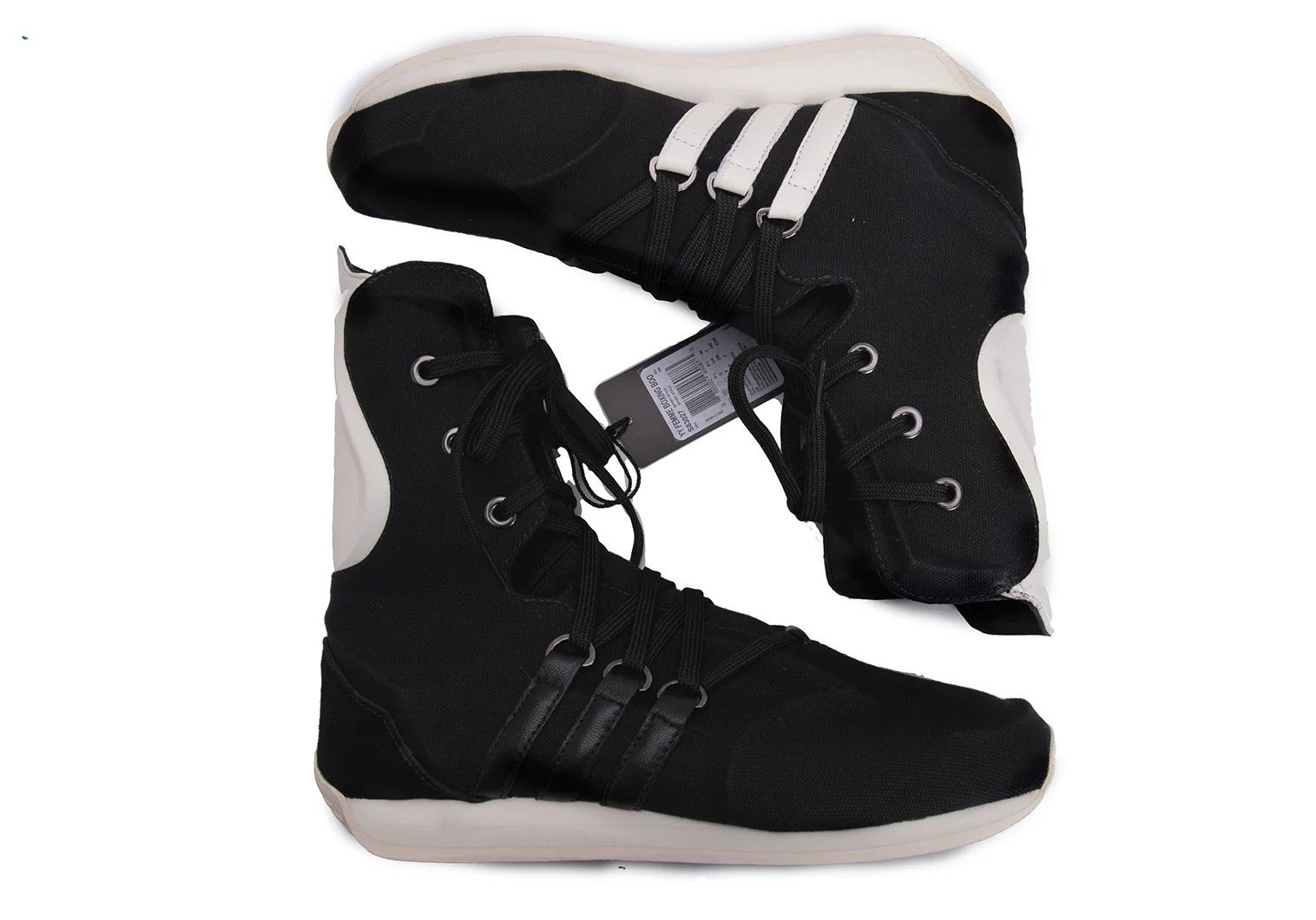 Yohji Yamamoto Yohji Yamamoto x Adidas Boxing Shoes Black White 25cm Size US 7.5 / EU 40-41 - 3 Thumbnail