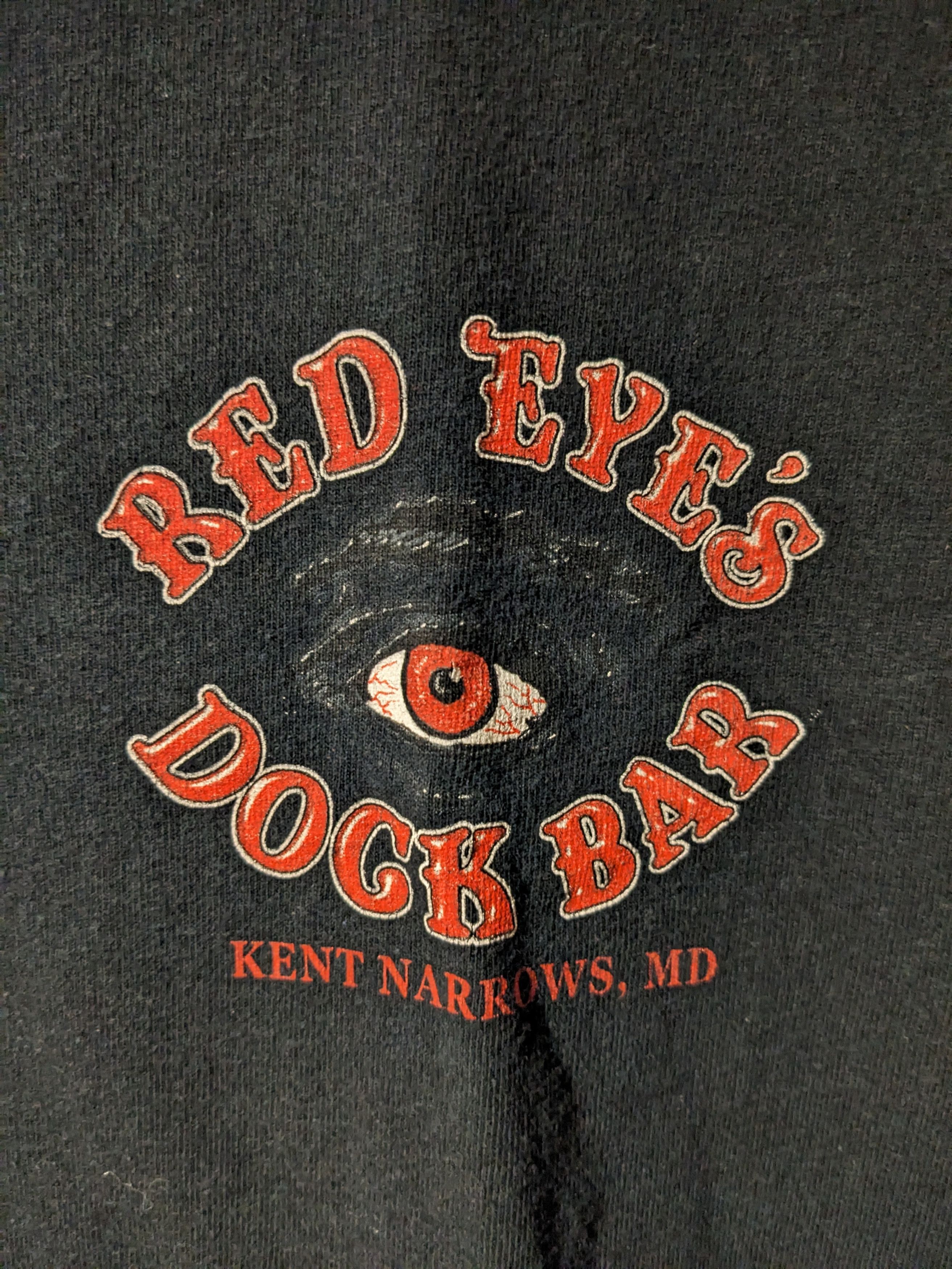 Gildan × Vintage Vintage Y2K Red Eye's Dock Bar Maryland Black Medium T-Shirt Size US M / EU 48-50 / 2 - 4 Thumbnail