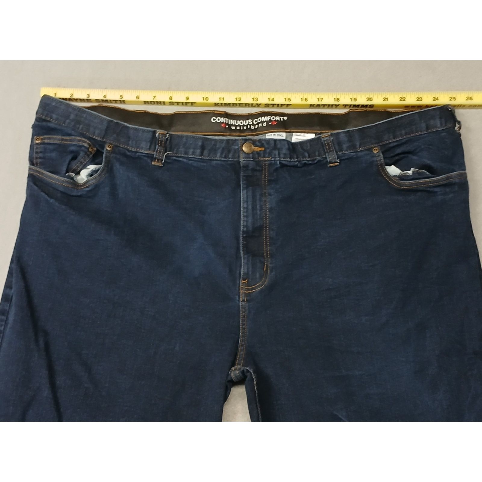 Other Harbor Bay (52x28) Straight Leg Stretch Waist Denim Jeans Size US 36 / EU 52 - 3 Thumbnail