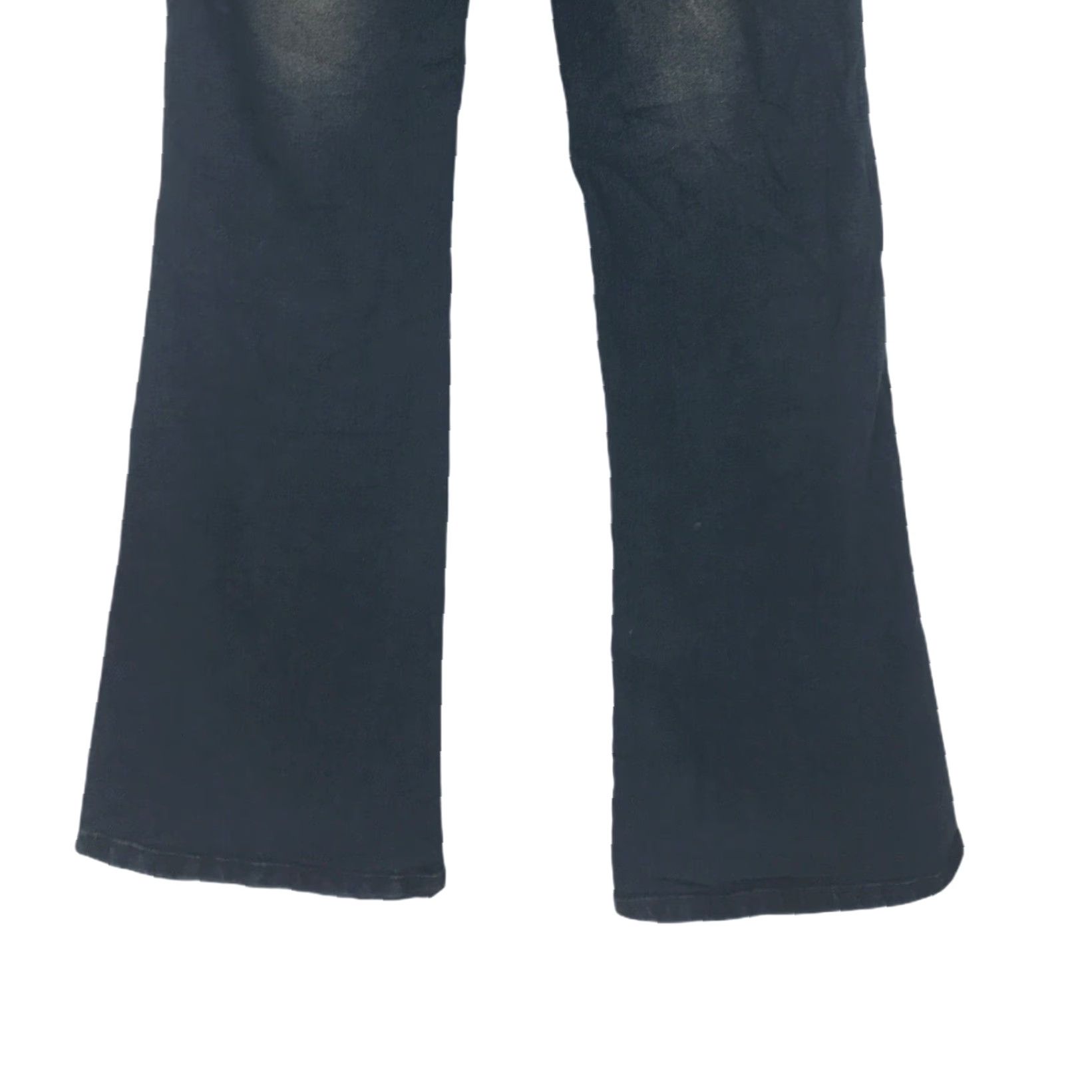 Denime Yak Pak Womens Casual Straight Wide Flare Leg Blue Denim Jeans Size 28 30X30 Size 28" / US 6 / IT 42 - 5 Thumbnail