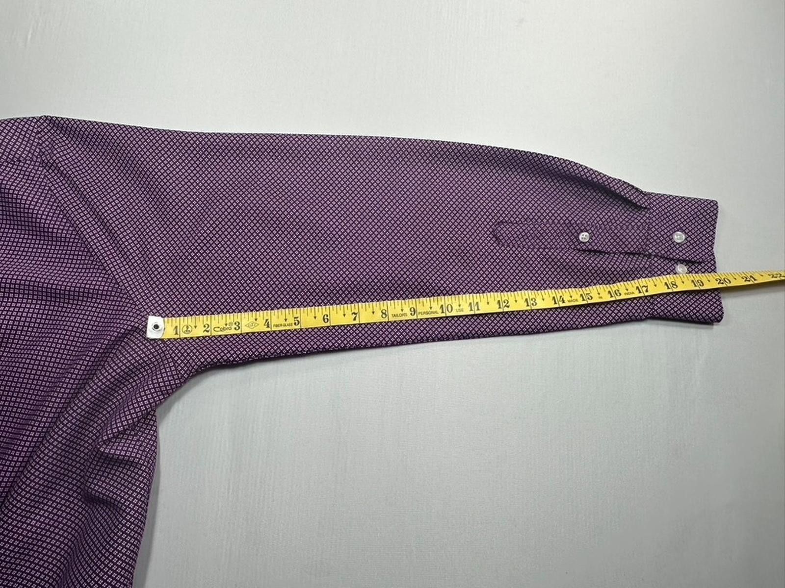 Calabrese Calabrum Cotton Blend Modern Fit Button Up Purple Men's XL Size US XL / EU 56 / 4 - 7 Thumbnail