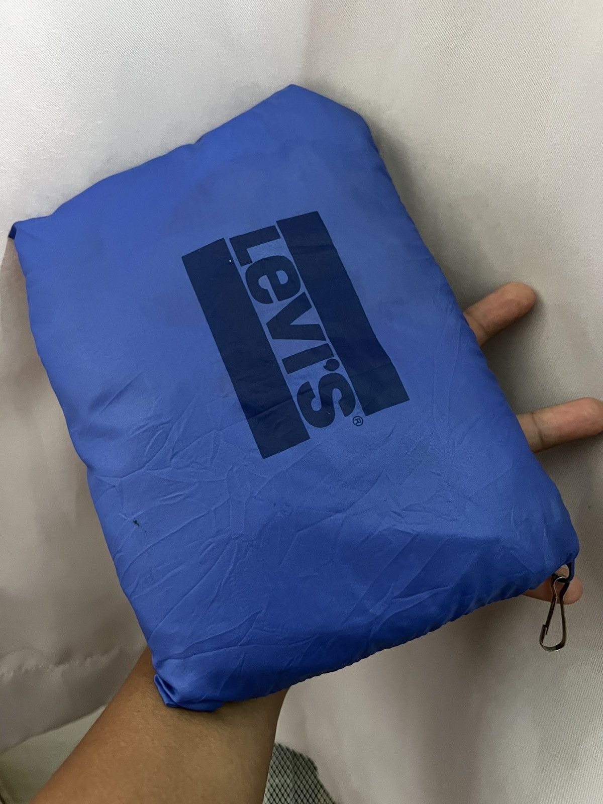 Levi's × Vintage Vtg Levis Blue Bar Packable Anorak Windbreaker Nylon Jacket Size US M / EU 48-50 / 2 - 8 Thumbnail