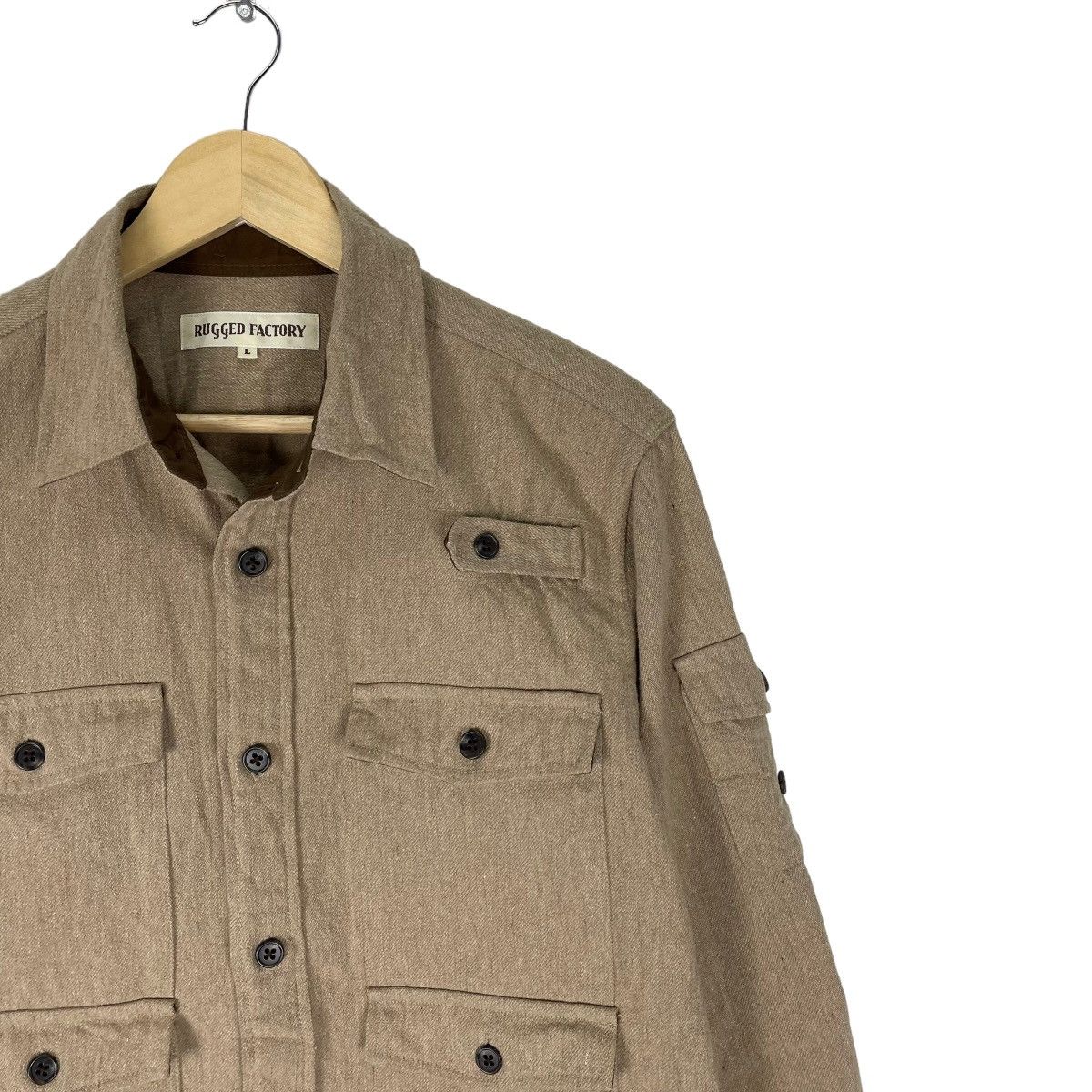 Union LA ☀️RUGGED FACTORY UTILITY MULTI POCKET BUTTON SHIRTS Size US M / EU 48-50 / 2 - 6 Thumbnail