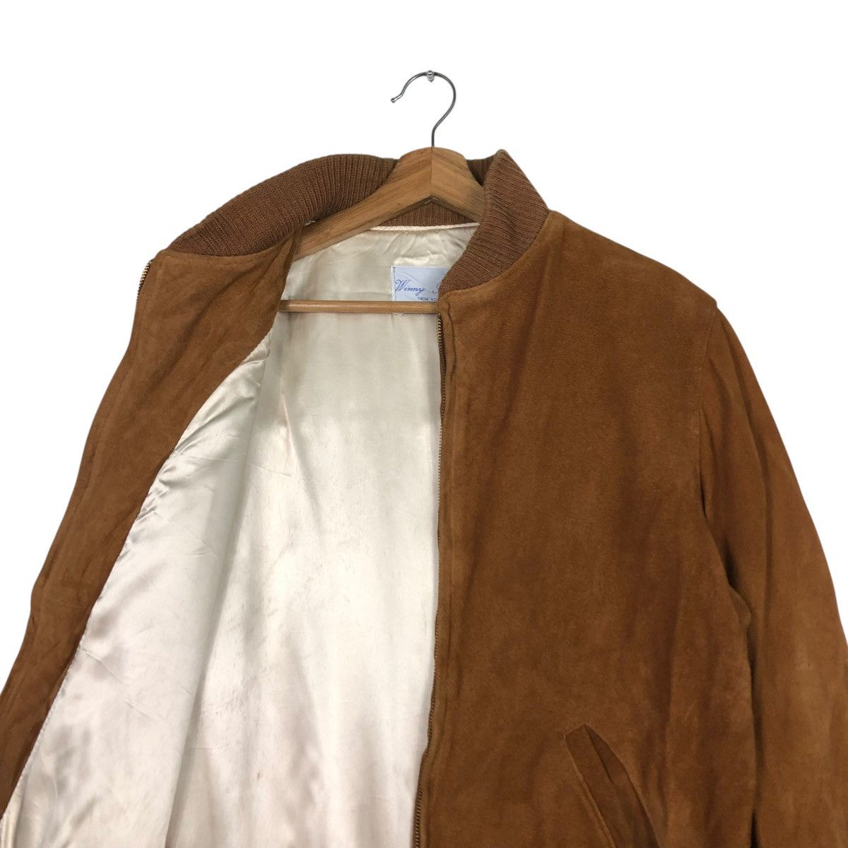 Vintage 🔥VINTAGE GENUINE LEATHER BOMBER JACKET WINNY ROASTER NY Size US M / EU 48-50 / 2 - 14 Thumbnail