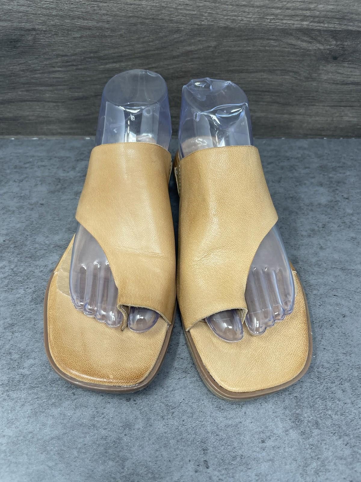 Other Antelope Sandals Womens Size 9 (40) Brown Tan Leather Toe Size US 9 / IT 39 - 3 Thumbnail