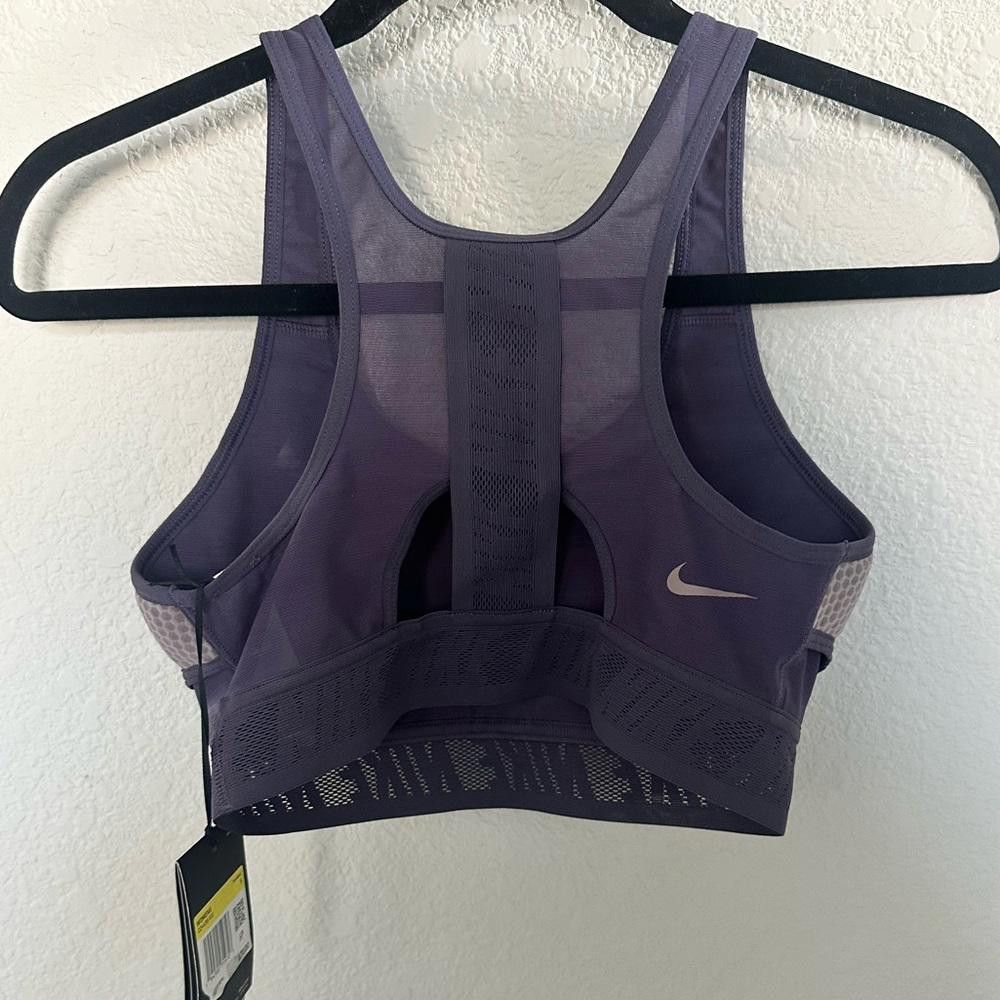 Nike Nike Swoosh Ultrabreathe Sports Bra Purple Small Size ONE SIZE - 5 Thumbnail