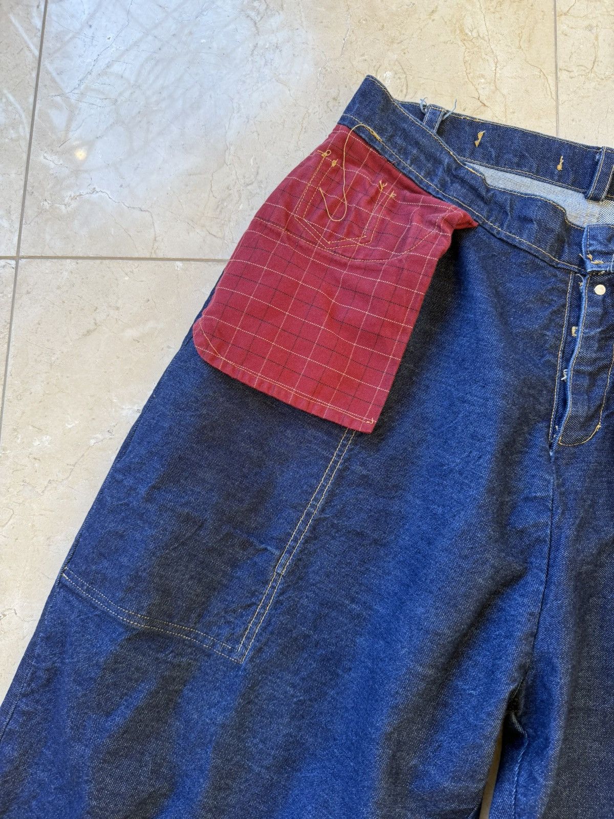 Acne Studios Fait Par Lui Inside Out Custom 1of1 Baggy Denim Size US 34 / EU 50 - 15 Thumbnail