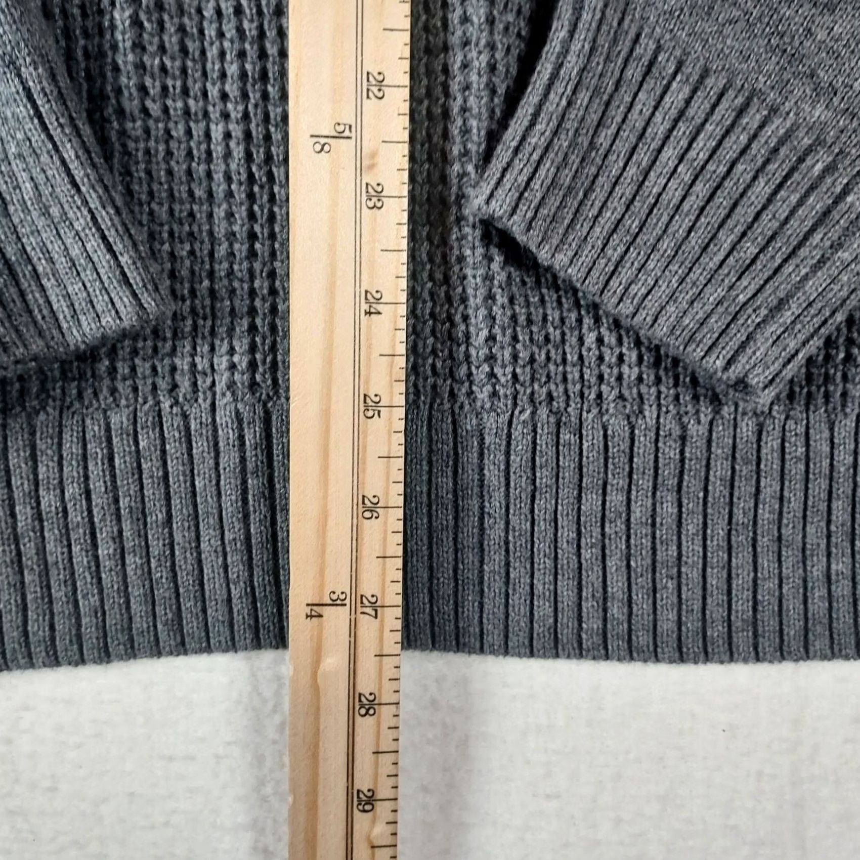 Weatherproof Weatherproof XL Men’s Gray 100% Cotton Knit Pullover Sweater Half Zip Casual Shirt Mens Regular Long Sleeve Mock Neck Zip Knit Winter Fall Clothing Size US XL / EU 56 / 4 - 7 Thumbnail