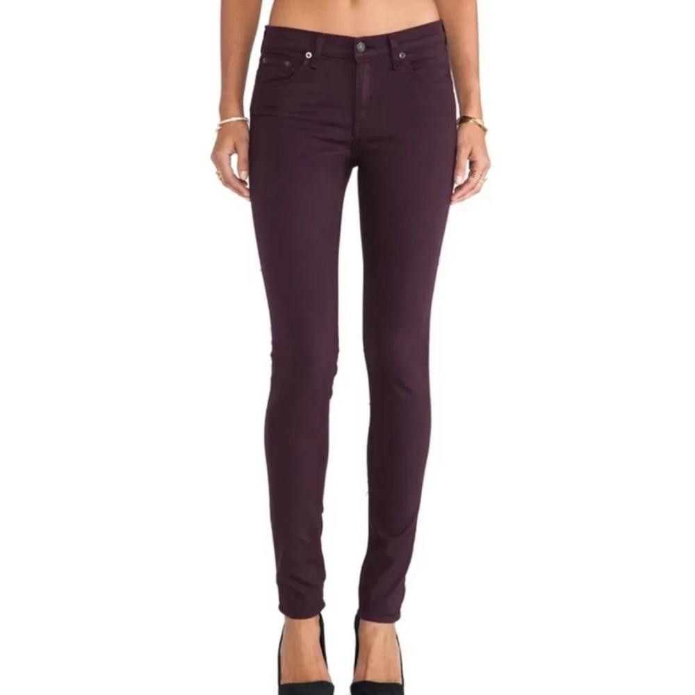 Rag & Bone rag & bone l The Dre Wine Skinny Jeans Size 26 Size 26" / US 2 / IT 38 - 10 Thumbnail
