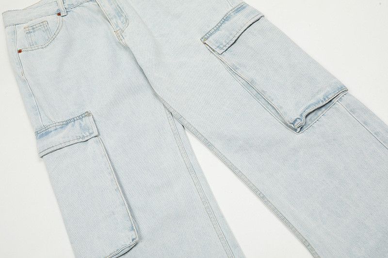 Jean American retro men's multi-pocket straight jeans Size US 32 / EU 48 - 5 Thumbnail