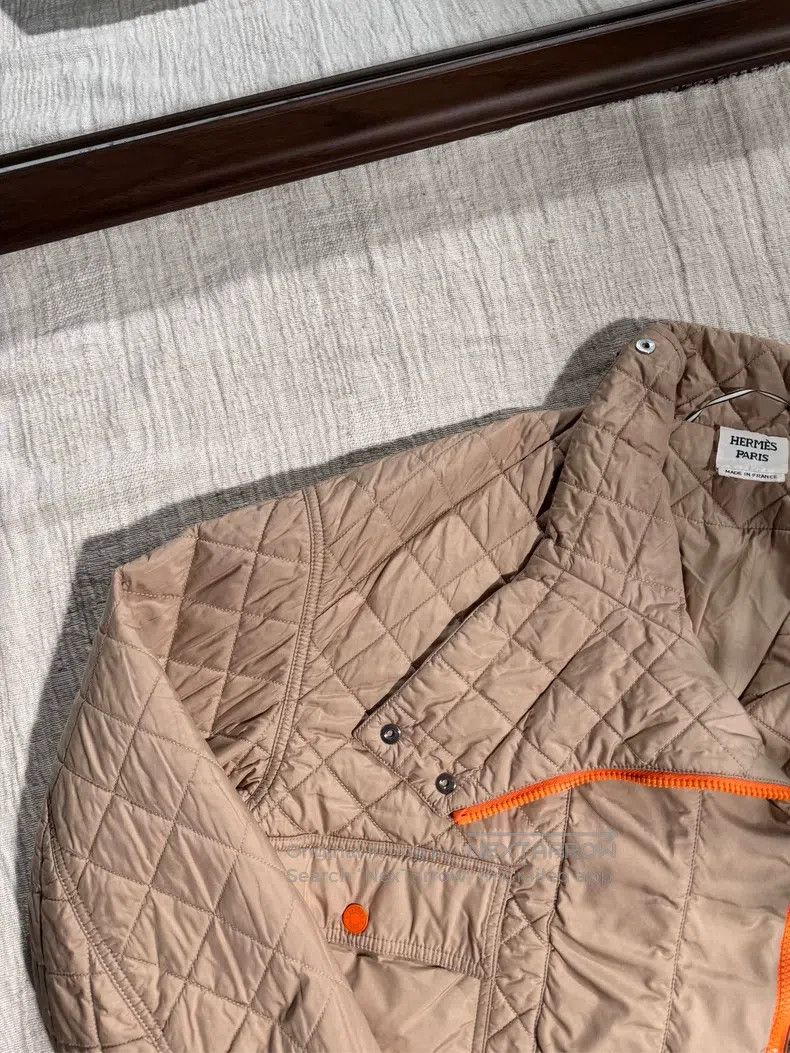 Hermes Hermes SS23 Solid Loose Diamond Pattern Long Sleeve Jacket Size XS / US 0-2 / IT 36-38 - 6 Thumbnail