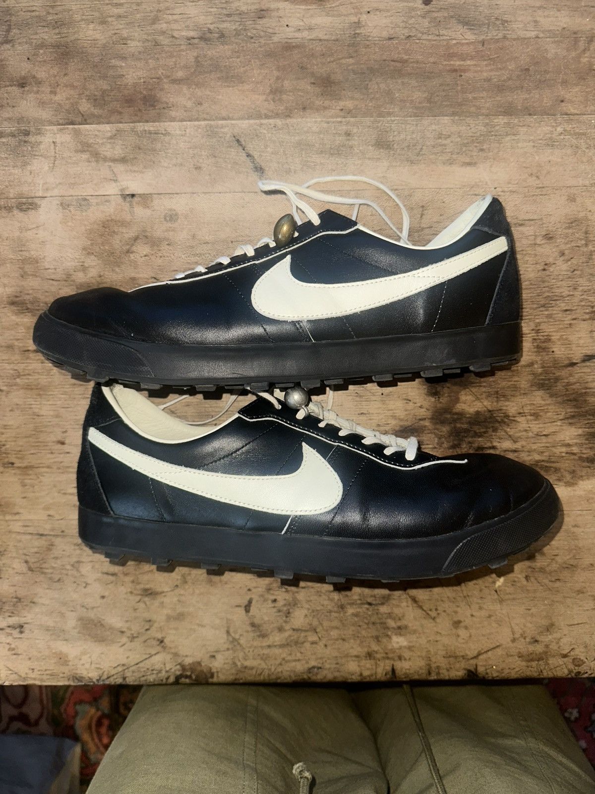 Bode × Nike Bode Astrograbber Black Leather Size US 11.5 / EU 44-45 - 3 Thumbnail