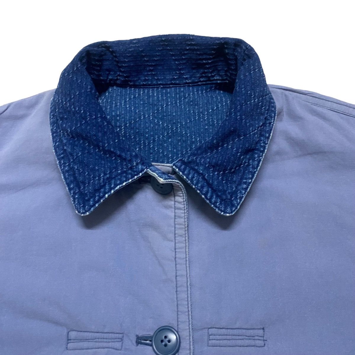 Issey Miyake 80s ISSEY MIYAKE Sashiko Kendo Denim Jacket Reversible Size US M / EU 48-50 / 2 - 15 Thumbnail