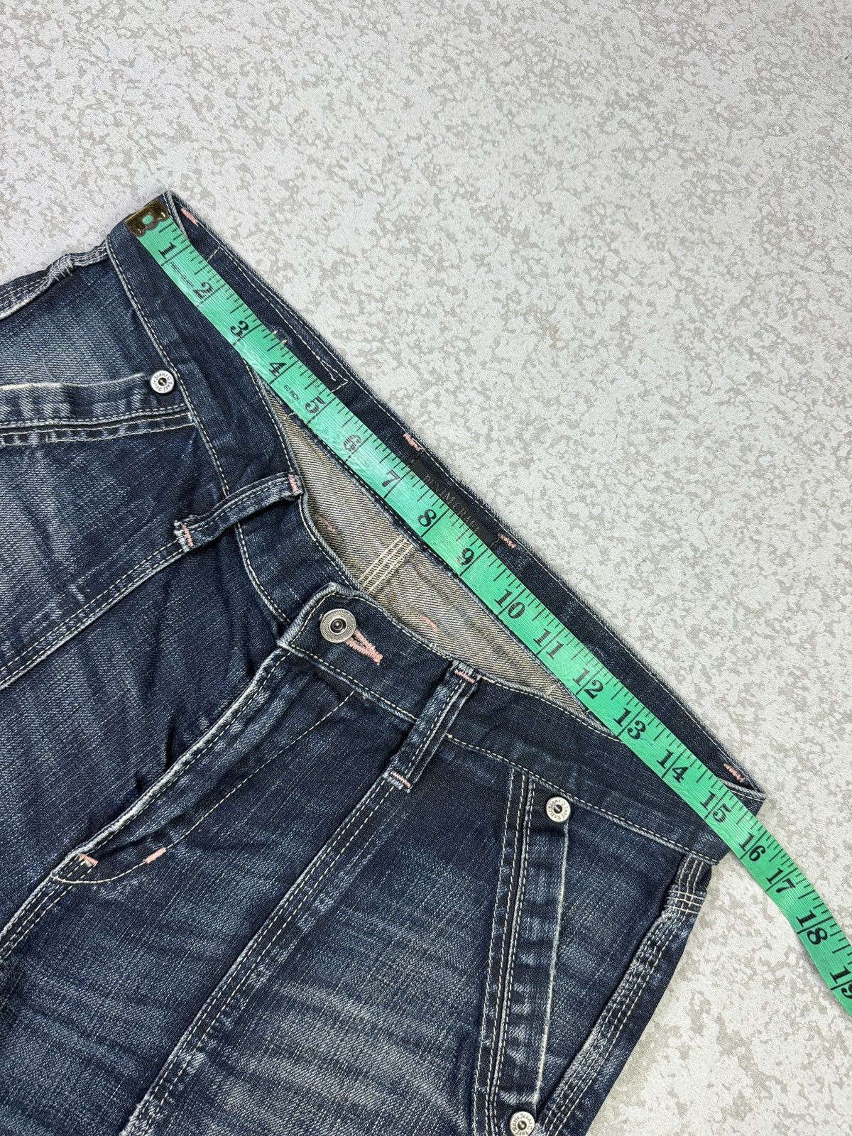 Japanese Brand × Le Grande Bleu (L.G.B.) DENIM CRAFT Limited Edition Distressed Sick Jeans Size US 31 - 12 Thumbnail