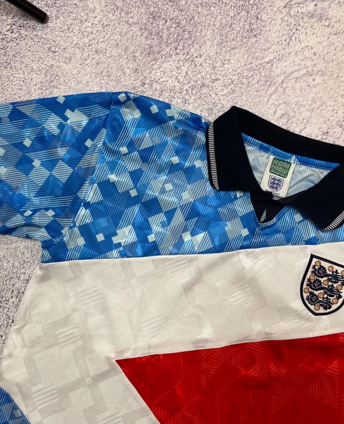 Other Mens soccer jersey England 1990s Score Draw M official retro Size US M / EU 48-50 / 2 - 3 Thumbnail