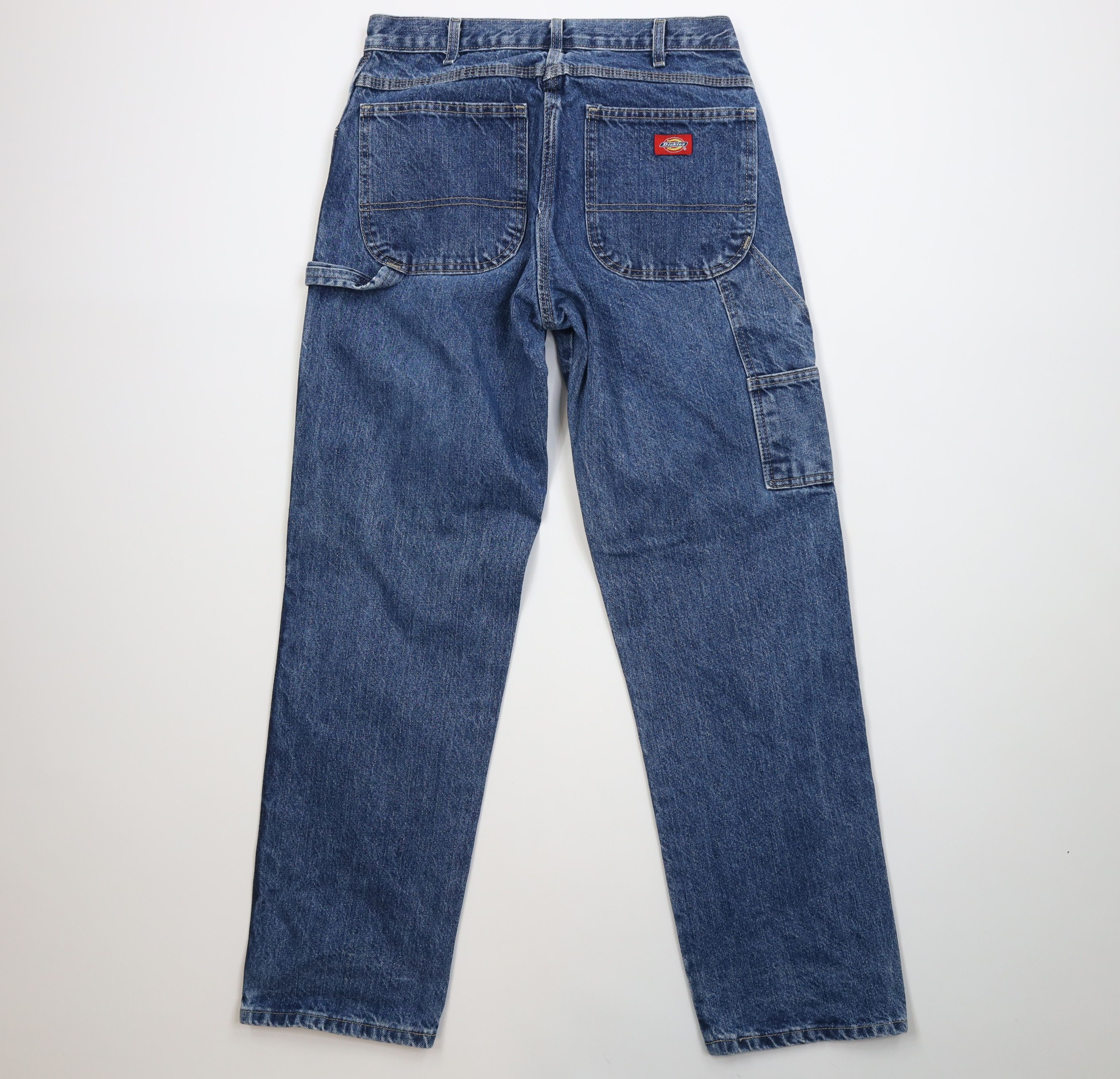Dickies Vintage Y2K Dickies Relaxed Dungaree Denim Jeans Blue Cotton Size US 30 / EU 46 - 9 Thumbnail
