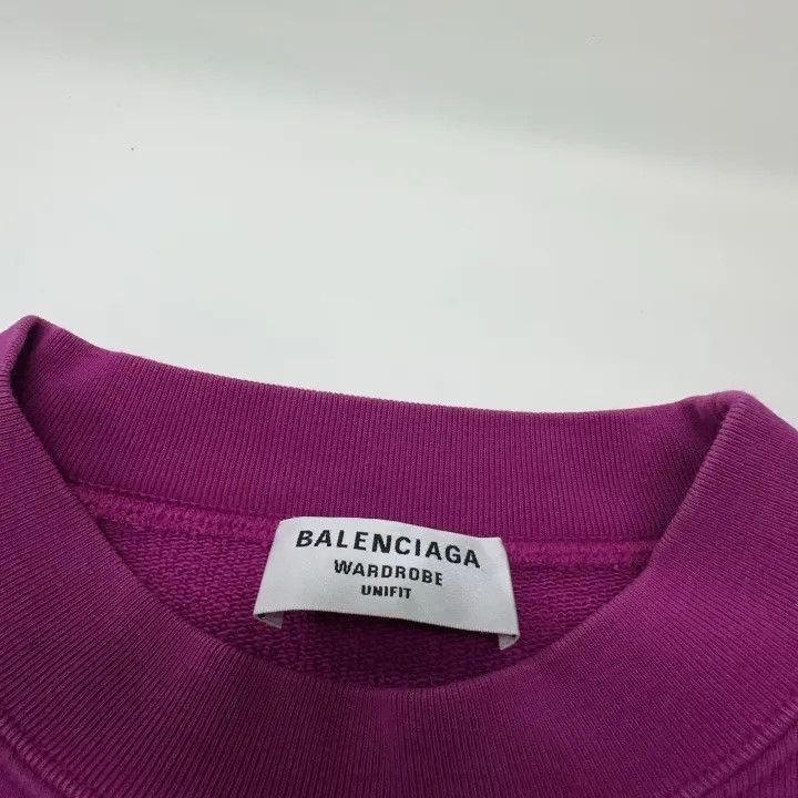Balenciaga Balenciaga Logo Print Pullover Sweatshirt 0079-2507 Size S / US 4 / IT 40 - 2 Thumbnail