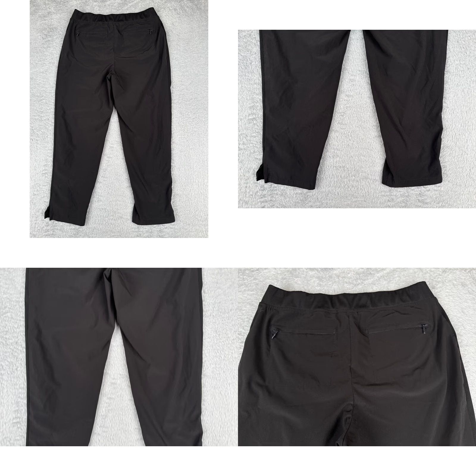 Vintage Chicos Women's Pants 2 Black Polyester Blend Stretch Straight Leg 30x26 Size 26" / US 2 / IT 38 - 9 Thumbnail