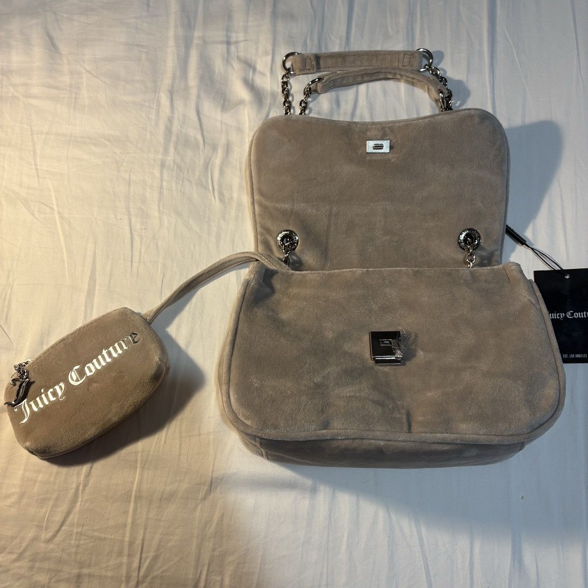 Juicy Couture Juicy Couture Velvet Shoulder Bag Size ONE SIZE - 2 Thumbnail
