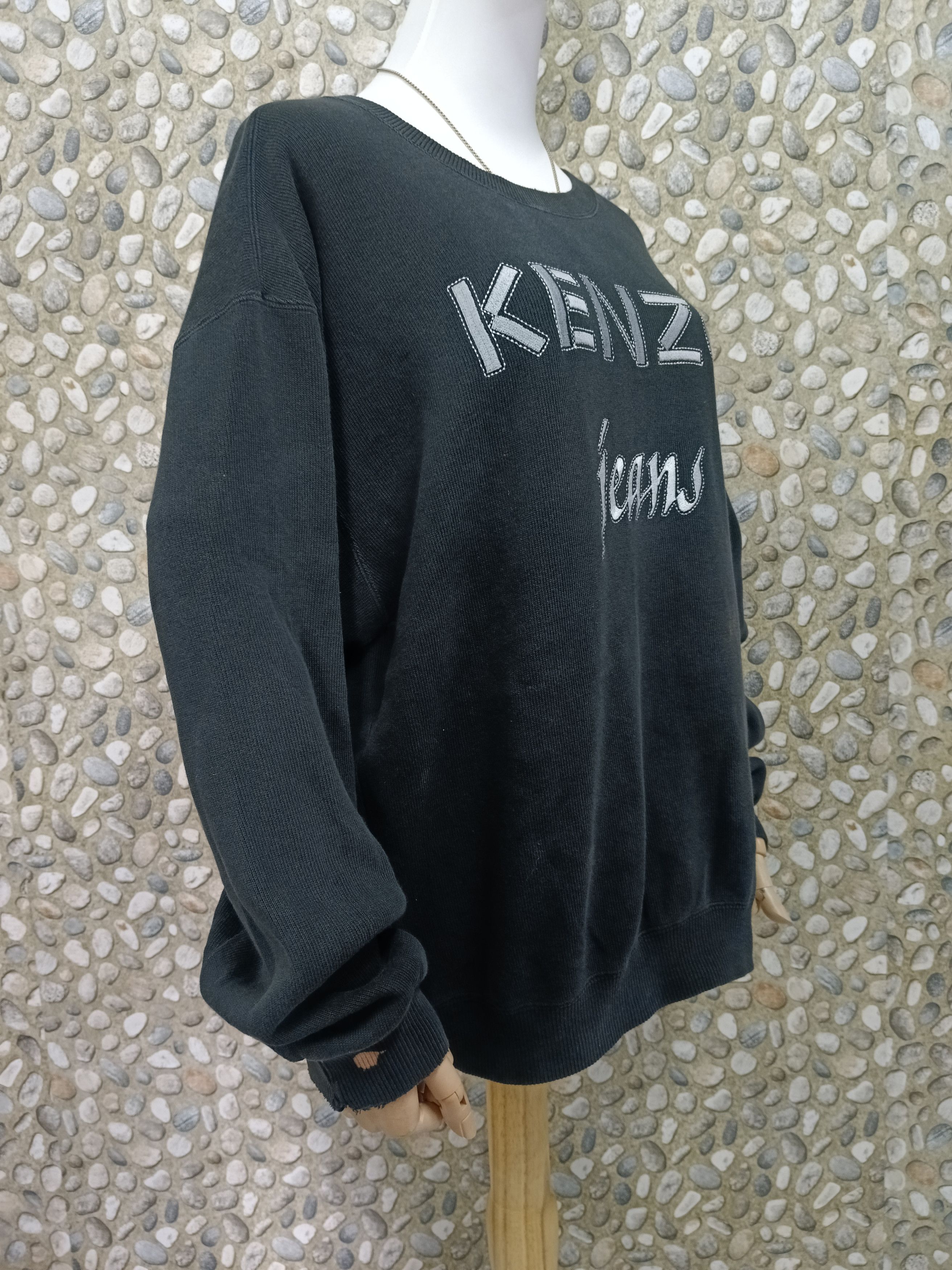 Kenzo DiSTRESSED KENZO JEAN SPELLOUT SWEAT Size US M / EU 48-50 / 2 - 4 Thumbnail