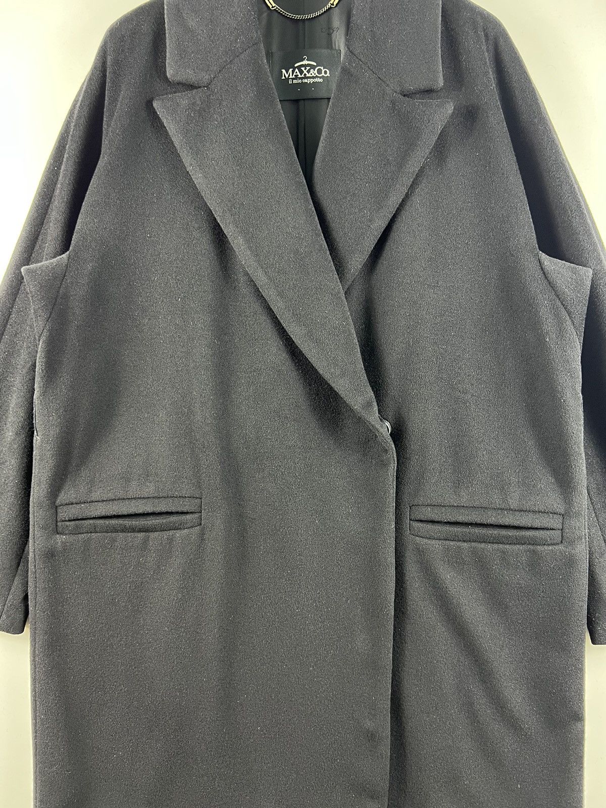 MAX&Co. 🔥 winter Max & CO. Max Mara hidden button Wool long coat Size M / US 6-8 / IT 42-44 - 4 Thumbnail